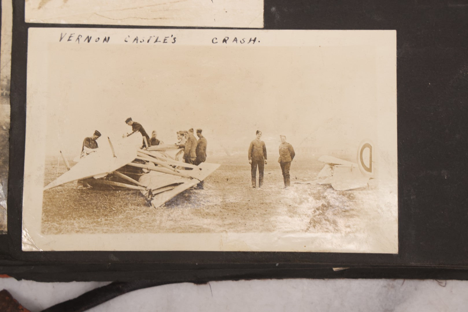 Lot 006 - Important Antique Snapshot Photo Album With 500+ Photographs Depicting American Life Leading Up To World War I, Ohio State University 1913, Great Flood Of 1913, Camp Taliaferro Flight Training, And European Service 1918