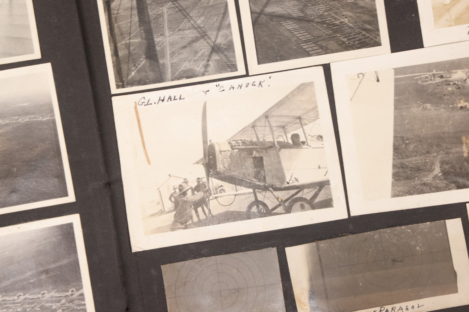 Lot 006 - Important Antique Snapshot Photo Album With 500+ Photographs Depicting American Life Leading Up To World War I, Ohio State University 1913, Great Flood Of 1913, Camp Taliaferro Flight Training, And European Service 1918