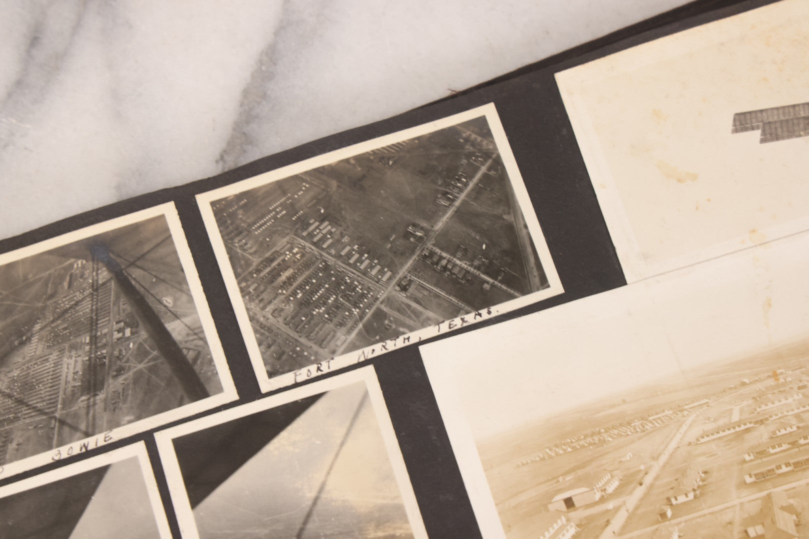 Lot 006 - Important Antique Snapshot Photo Album With 500+ Photographs Depicting American Life Leading Up To World War I, Ohio State University 1913, Great Flood Of 1913, Camp Taliaferro Flight Training, And European Service 1918