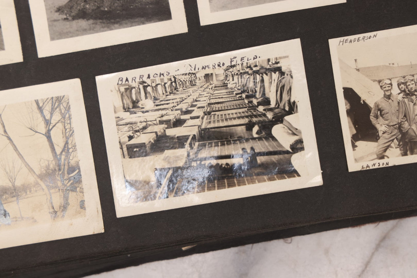 Lot 006 - Important Antique Snapshot Photo Album With 500+ Photographs Depicting American Life Leading Up To World War I, Ohio State University 1913, Great Flood Of 1913, Camp Taliaferro Flight Training, And European Service 1918