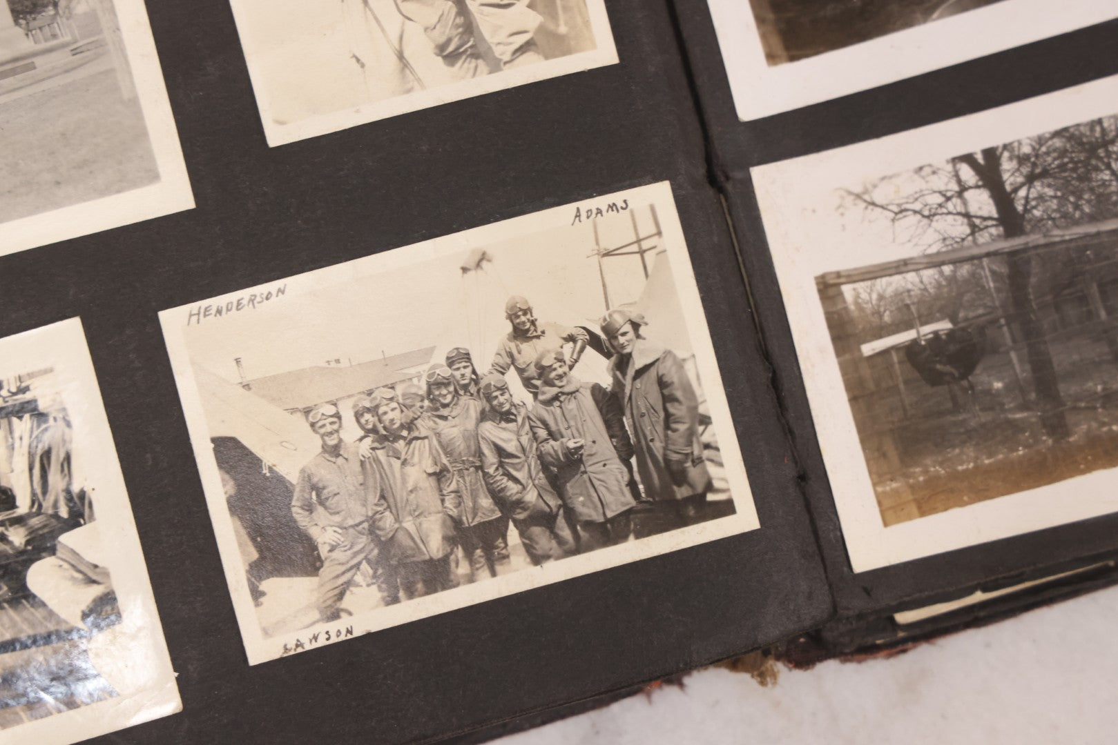 Lot 006 - Important Antique Snapshot Photo Album With 500+ Photographs Depicting American Life Leading Up To World War I, Ohio State University 1913, Great Flood Of 1913, Camp Taliaferro Flight Training, And European Service 1918