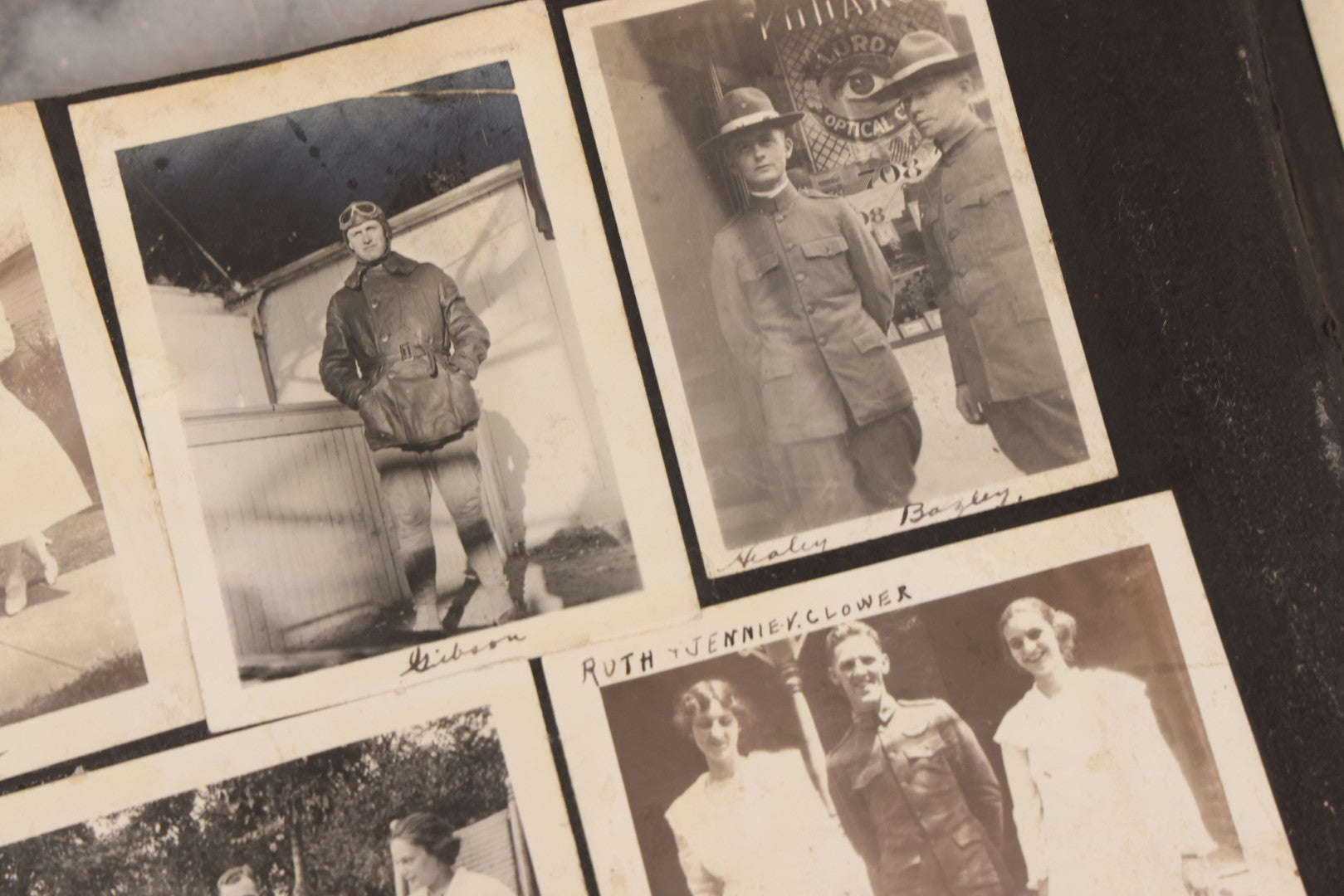 Lot 006 - Important Antique Snapshot Photo Album With 500+ Photographs Depicting American Life Leading Up To World War I, Ohio State University 1913, Great Flood Of 1913, Camp Taliaferro Flight Training, And European Service 1918