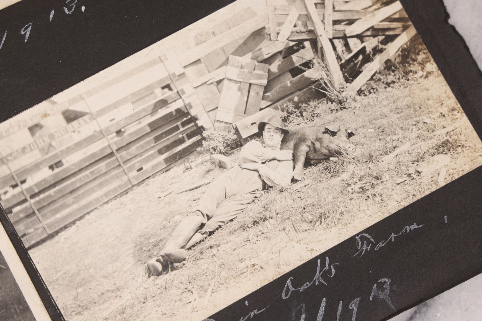 Lot 006 - Important Antique Snapshot Photo Album With 500+ Photographs Depicting American Life Leading Up To World War I, Ohio State University 1913, Great Flood Of 1913, Camp Taliaferro Flight Training, And European Service 1918