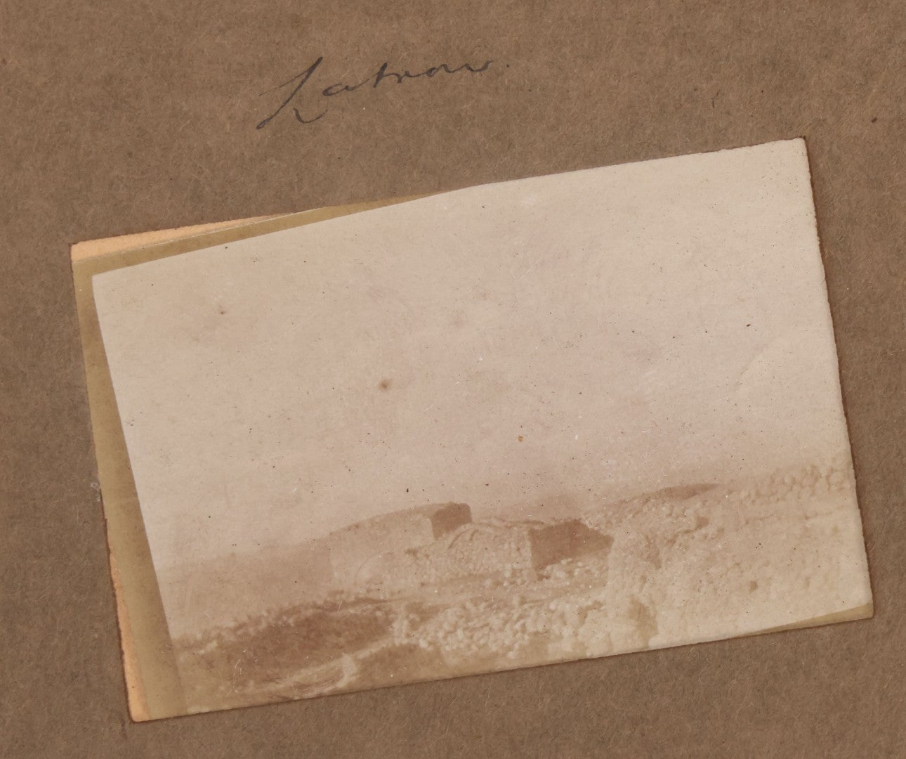 Lot 007 - Antique Early Twentieth Century Photo Album Depicting Middle East And Holy Land Military Scenes, Likely World War I Sinai And Palestine Campaign, Including Gaza, Lebanon, Jordan Valley, Suez Canal, British Destroyers, And Prisoners