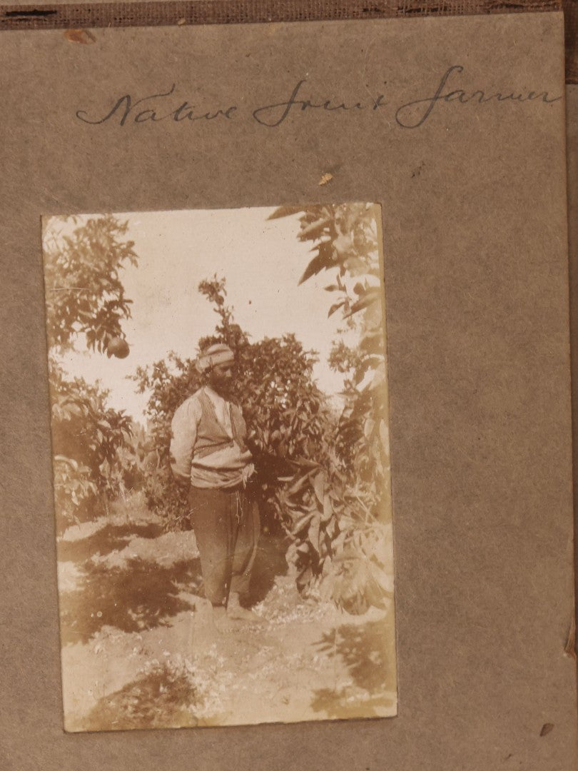 Lot 007 - Antique Early Twentieth Century Photo Album Depicting Middle East And Holy Land Military Scenes, Likely World War I Sinai And Palestine Campaign, Including Gaza, Lebanon, Jordan Valley, Suez Canal, British Destroyers, And Prisoners