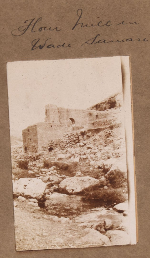 Lot 007 - Antique Early Twentieth Century Photo Album Depicting Middle East And Holy Land Military Scenes, Likely World War I Sinai And Palestine Campaign, Including Gaza, Lebanon, Jordan Valley, Suez Canal, British Destroyers, And Prisoners