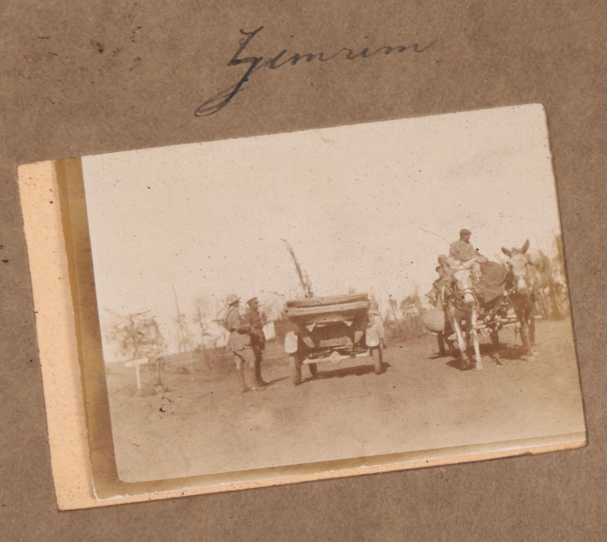 Lot 007 - Antique Early Twentieth Century Photo Album Depicting Middle East And Holy Land Military Scenes, Likely World War I Sinai And Palestine Campaign, Including Gaza, Lebanon, Jordan Valley, Suez Canal, British Destroyers, And Prisoners