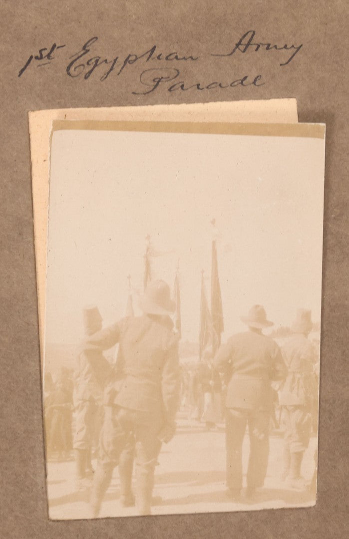 Lot 007 - Antique Early Twentieth Century Photo Album Depicting Middle East And Holy Land Military Scenes, Likely World War I Sinai And Palestine Campaign, Including Gaza, Lebanon, Jordan Valley, Suez Canal, British Destroyers, And Prisoners