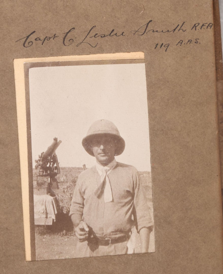 Lot 007 - Antique Early Twentieth Century Photo Album Depicting Middle East And Holy Land Military Scenes, Likely World War I Sinai And Palestine Campaign, Including Gaza, Lebanon, Jordan Valley, Suez Canal, British Destroyers, And Prisoners