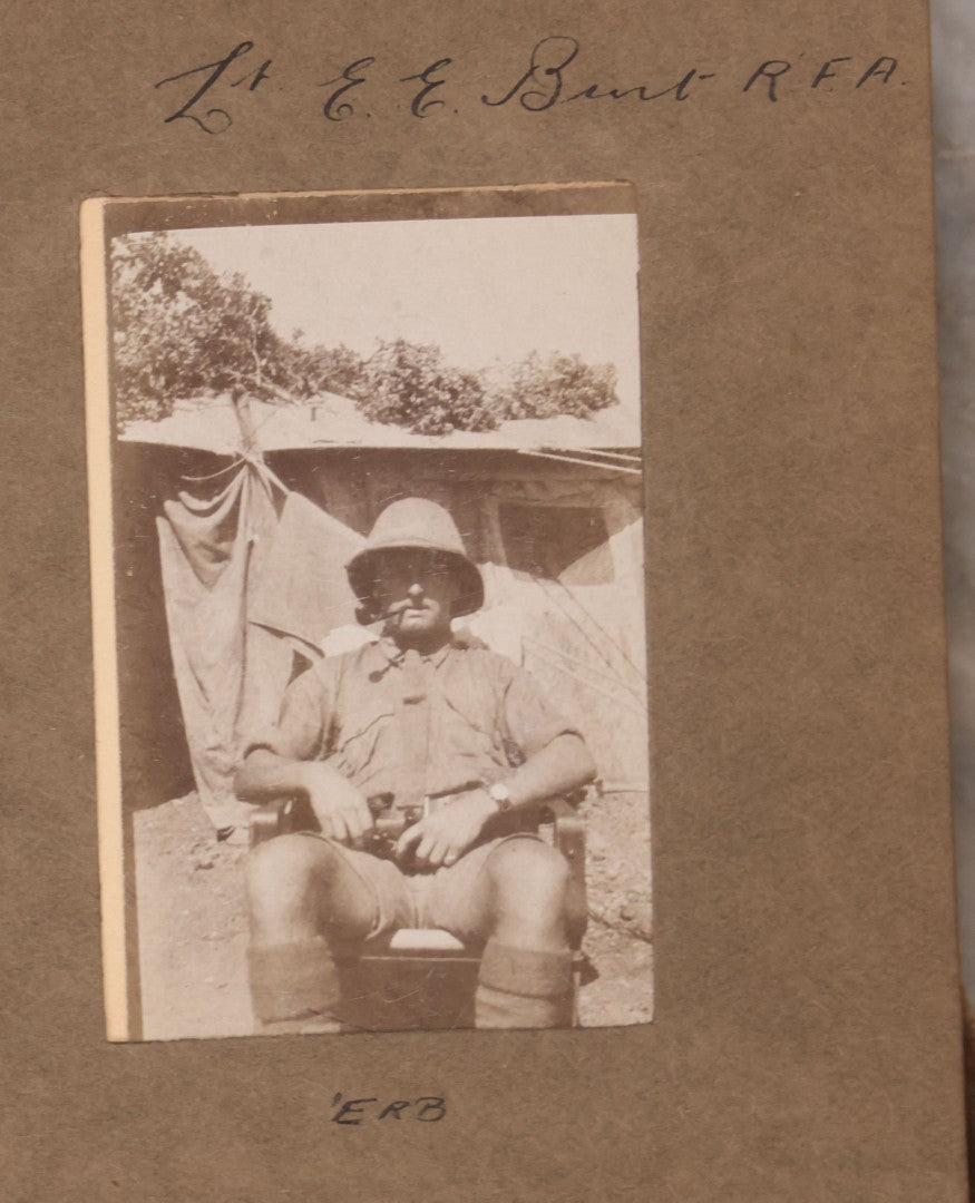 Lot 007 - Antique Early Twentieth Century Photo Album Depicting Middle East And Holy Land Military Scenes, Likely World War I Sinai And Palestine Campaign, Including Gaza, Lebanon, Jordan Valley, Suez Canal, British Destroyers, And Prisoners
