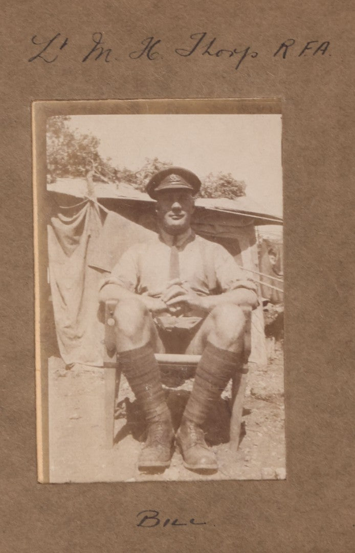 Lot 007 - Antique Early Twentieth Century Photo Album Depicting Middle East And Holy Land Military Scenes, Likely World War I Sinai And Palestine Campaign, Including Gaza, Lebanon, Jordan Valley, Suez Canal, British Destroyers, And Prisoners