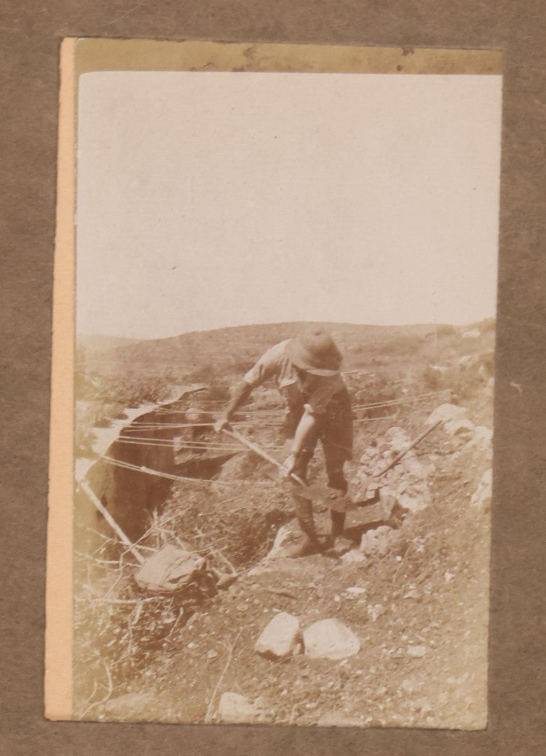 Lot 007 - Antique Early Twentieth Century Photo Album Depicting Middle East And Holy Land Military Scenes, Likely World War I Sinai And Palestine Campaign, Including Gaza, Lebanon, Jordan Valley, Suez Canal, British Destroyers, And Prisoners