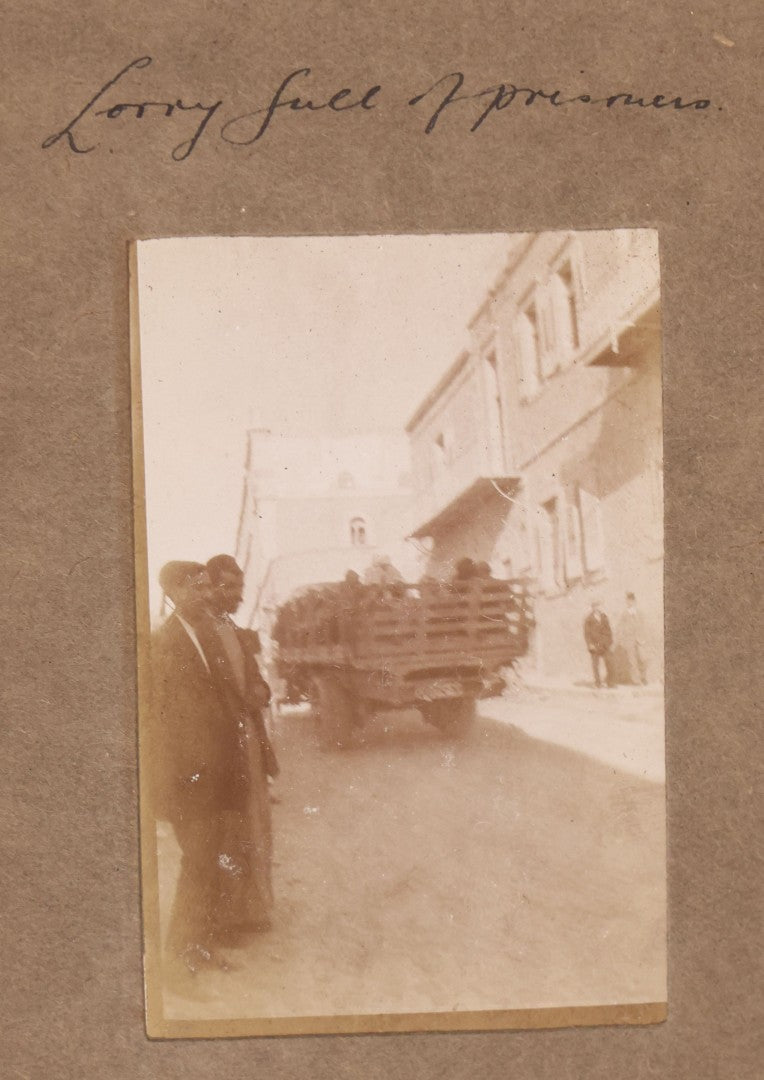 Lot 007 - Antique Early Twentieth Century Photo Album Depicting Middle East And Holy Land Military Scenes, Likely World War I Sinai And Palestine Campaign, Including Gaza, Lebanon, Jordan Valley, Suez Canal, British Destroyers, And Prisoners
