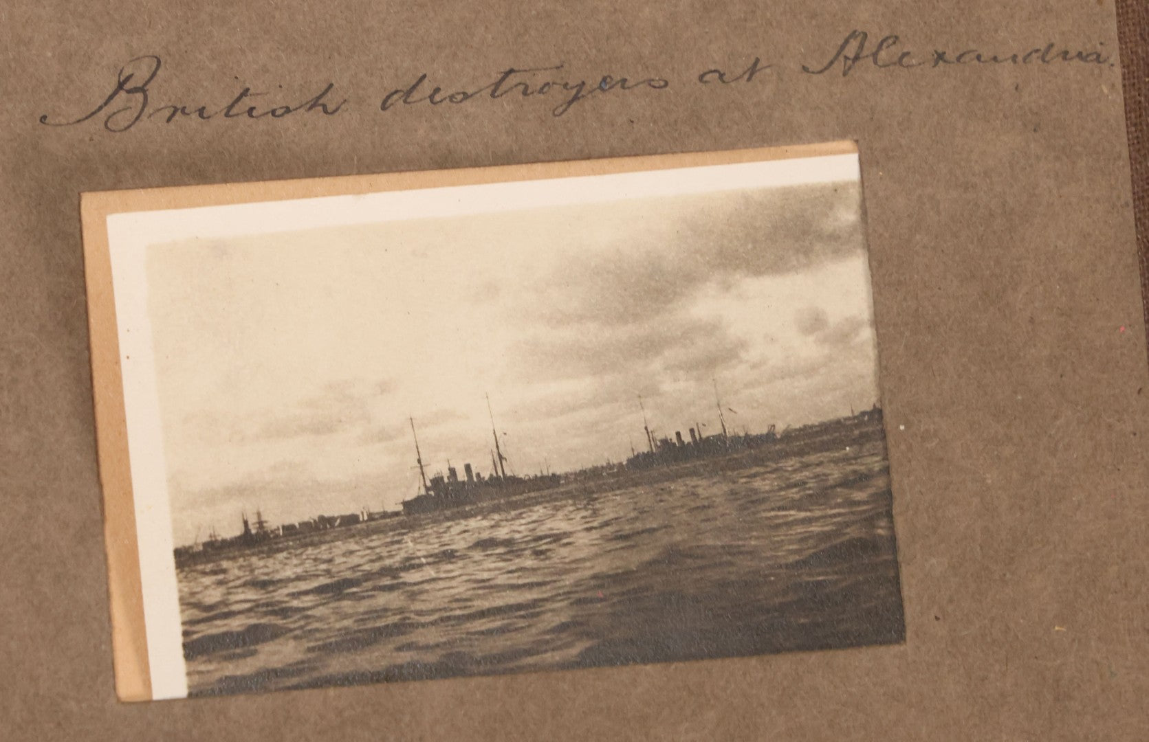 Lot 007 - Antique Early Twentieth Century Photo Album Depicting Middle East And Holy Land Military Scenes, Likely World War I Sinai And Palestine Campaign, Including Gaza, Lebanon, Jordan Valley, Suez Canal, British Destroyers, And Prisoners