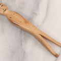 Lot 034 - Vintage Scrimshaw Decorated Carved Bone Figural Tool Or Implement, 6" L