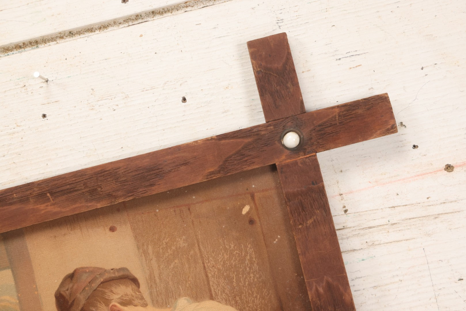 Lot 040 - Antique Framed Chromolithograph Print Depicting Children Carving A Jack O'Lantern From The American Agriculturalist After B.F. Reinhart, 1872, Published By Bencke & Scott, 16-1/2" x 19"