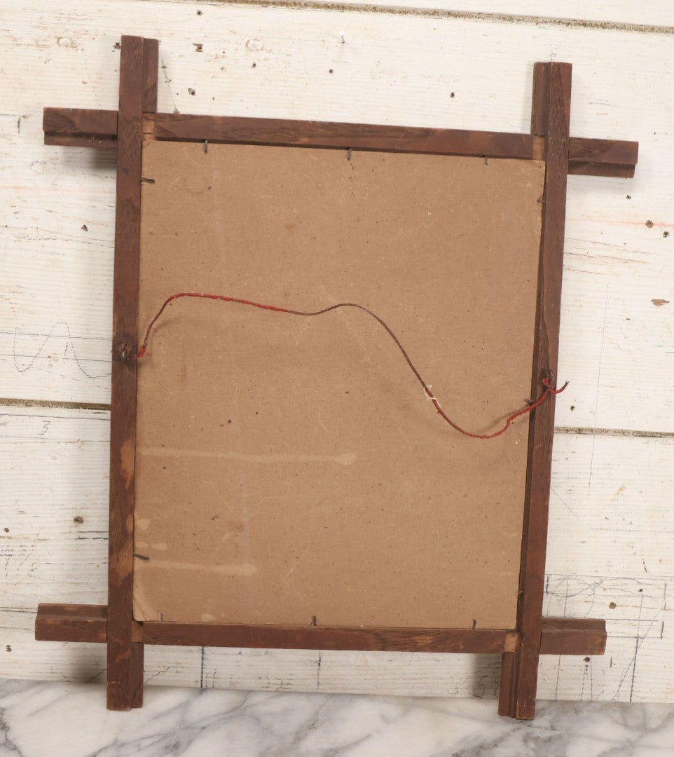 Lot 040 - Antique Framed Chromolithograph Print Depicting Children Carving A Jack O'Lantern From The American Agriculturalist After B.F. Reinhart, 1872, Published By Bencke & Scott, 16-1/2" x 19"