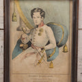Lot 042 - Antique Hand-Colored Lithograph Print "Young Napoleon, Contemplating His Father's Sword" Published By N. Currier, New York, 10-3/4" x 14-1/8"