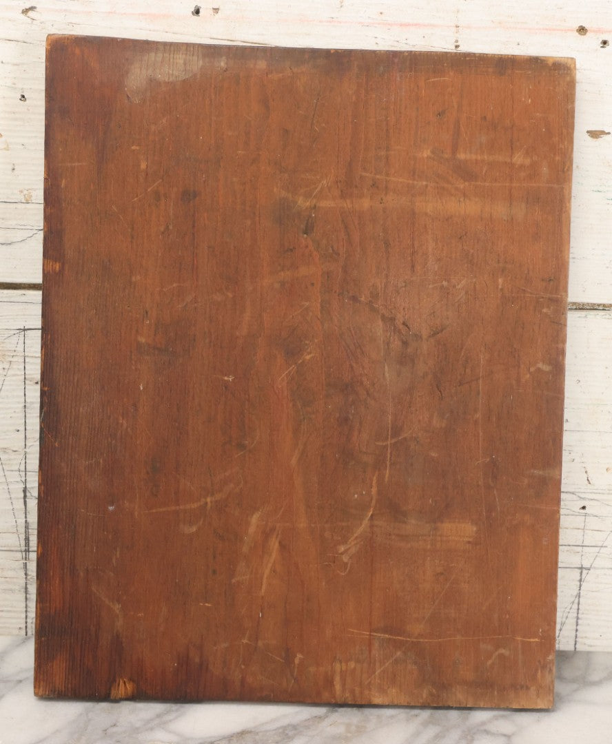 Lot 049 - Vintage "Ye Olde Giza Tavern" Hand-Painted Wooden Sign With Sailing Ship, 11-1/2" x 14-3/8"