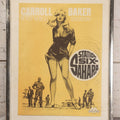 Lot 051 - Vintage Carroll Baker "Station Six-Sahara" Movie Poster, Allied Artists Pictures Corp., Mid Century Film Advertising Display, Framed, 14-3/4" x 18-3/4"