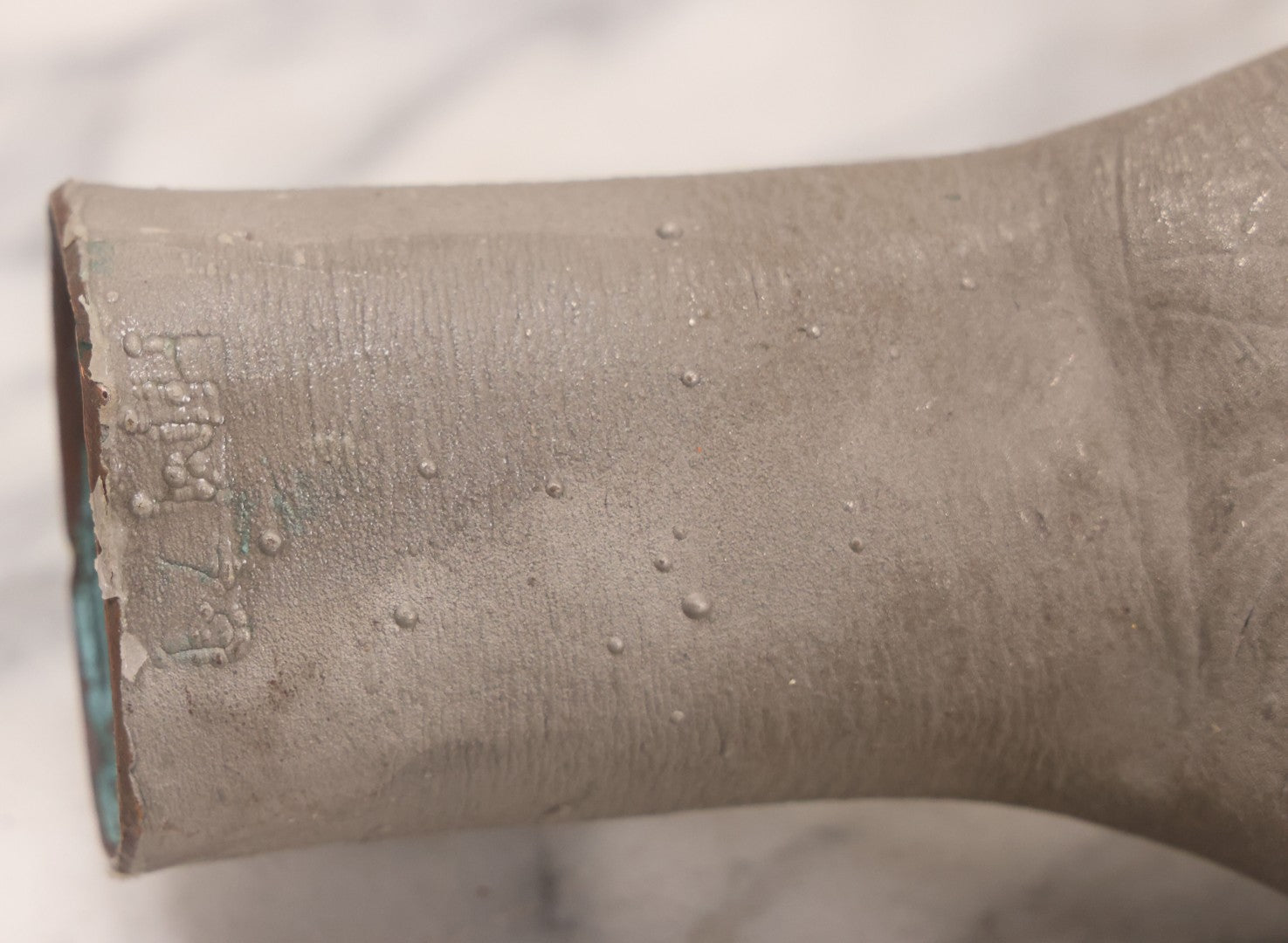 Lot 058 - Vintage Metal Mold For Casting Creepy Hand / Monster Hand Prop With Copper Eyelets And Wall-Mount Bracket, Stamped "Hm7P," 9-3/4" L