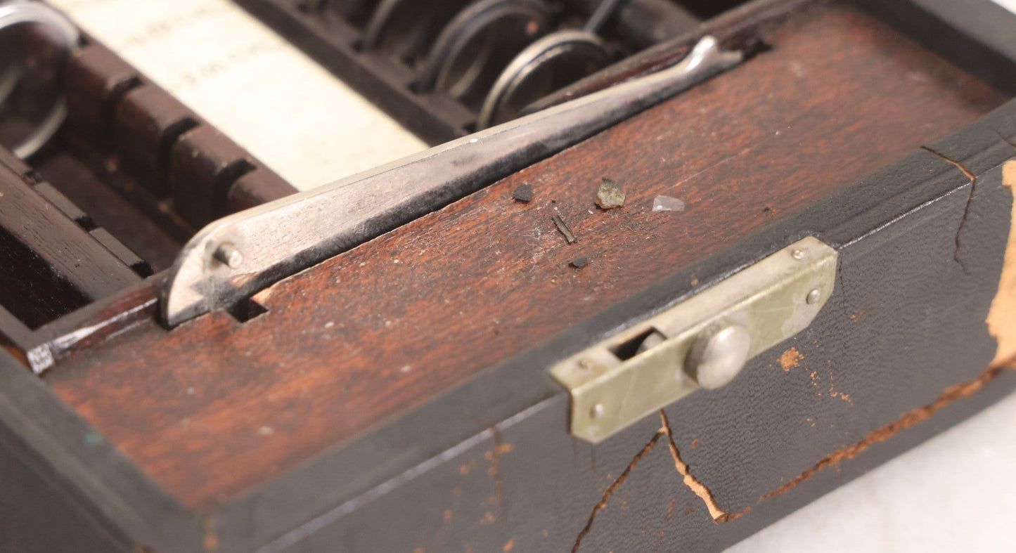 Lot 066 - Antique American Optical Company Optometrist / Trial Lens Kit In Case, U.S.A., Circa 1920s Partial Set