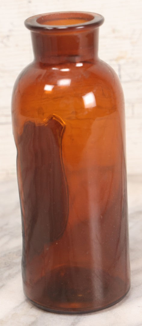 Lot 070 - Antique Wyeth's Gelatin Capsules No. 00 Amber Glass Pharmacy Bottle, John Wyeth & Brother, Philadelphia, 7-3/4" H