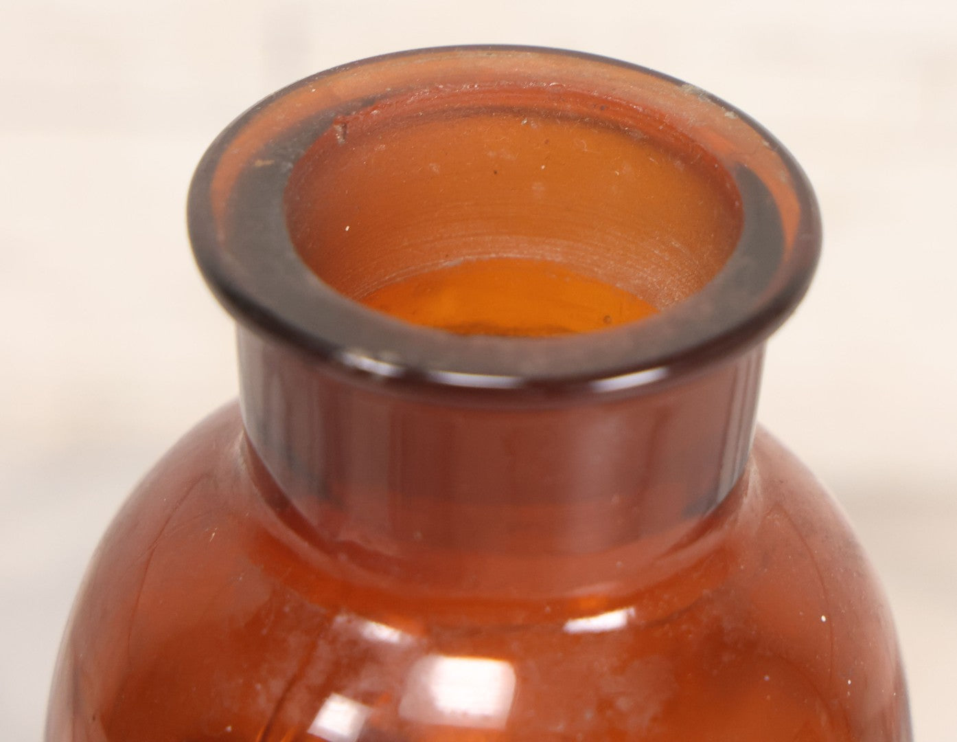 Lot 070 - Antique Wyeth's Gelatin Capsules No. 00 Amber Glass Pharmacy Bottle, John Wyeth & Brother, Philadelphia, 7-3/4" H