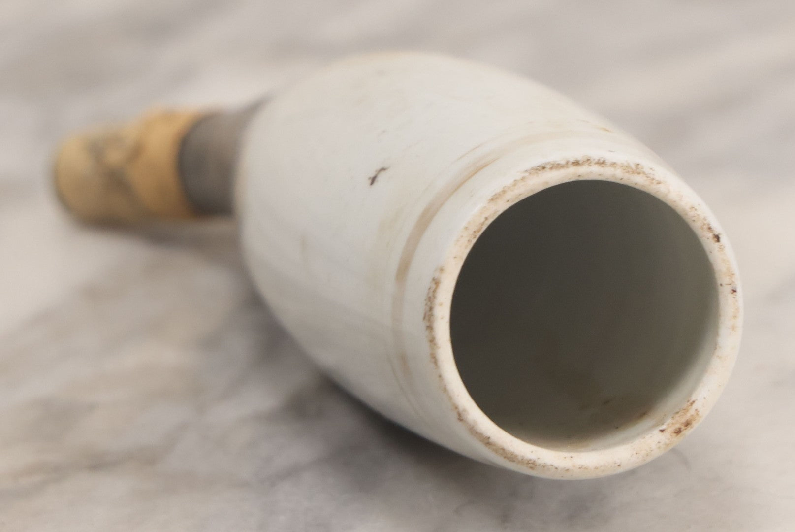 Lot 072 - Antique German Porcelain Tobacco Pipe Bowl, Carl Fischer In Liebenburg, Dated 1853, Missing Stem, 5-1/2" H