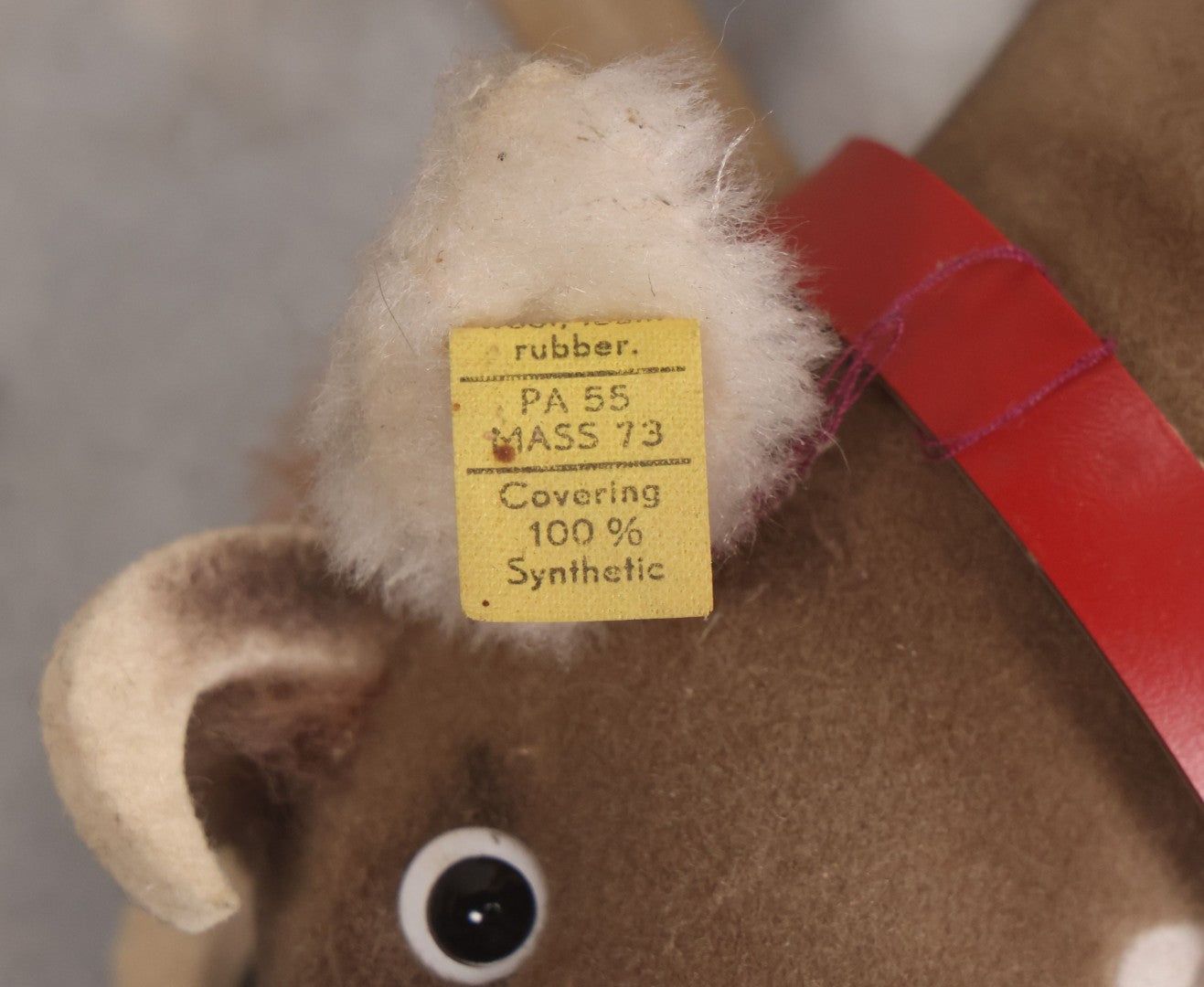 Lot 088 - Vintage Bessy Cow Plush Stuffed Animal Toy By Steiff, Made In Austria, 11" L