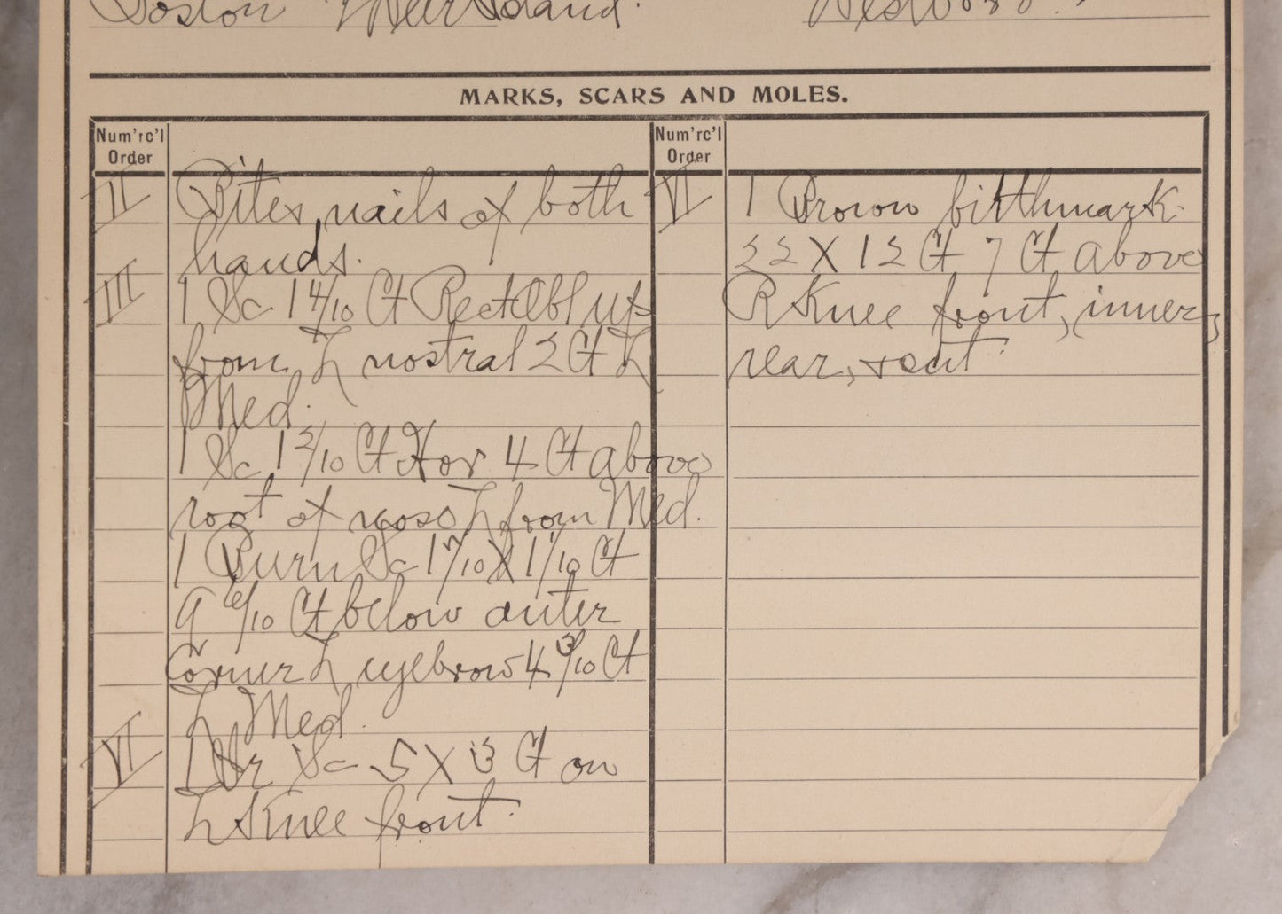 Lot 112 - Antique Real-Photo Police Mugshot And Arrest Card For Walter Stewart, Arrested For Larceny From A Conveyance (Vehicle Robbery), Massachusetts Reformatory, Concord, Massachusetts, 1903