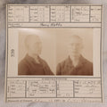 Lot 115 - Antique Real-Photo Police Mugshot And Arrest Card For Henry Hobbs, Arrested For Breaking And Entering, Massachusetts Reformatory, Concord, Massachusetts, 1892