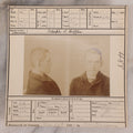 Lot 116 - Antique Real-Photo Police Mugshot And Arrest Card For Joseph J. Griffin, Arrested For Larceny, Massachusetts Reformatory, Concord, Massachusetts, 1894