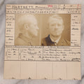 Lot 118 - Antique Real-Photo Police Mugshot And Arrest Card For Michael Hartnett, "Yeggmen," Arrested For Drunkenness, Criminal Specialty Safe Blowing, July 19, 1907, Active Around Dover And Somersworth, New Hampshire, Southern Maine