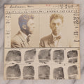 Lot 119 - Antique Real-Photo Police Mugshot And Arrest Card For William Boudreau With Original Fingerprints, Pickpocket And Gambler, Arrested For Larceny, September 25, 1915, Rochester, New Hampshire
