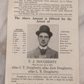 Lot 131 - Antique Wanted Poster With Photograph For T.J. Dougherty Alias J.T. Dougherty, Jack Dougherty, & L.B. Dougherty, $50 Reward, For Theft, Kansas City, Missouri, July 3, 1918