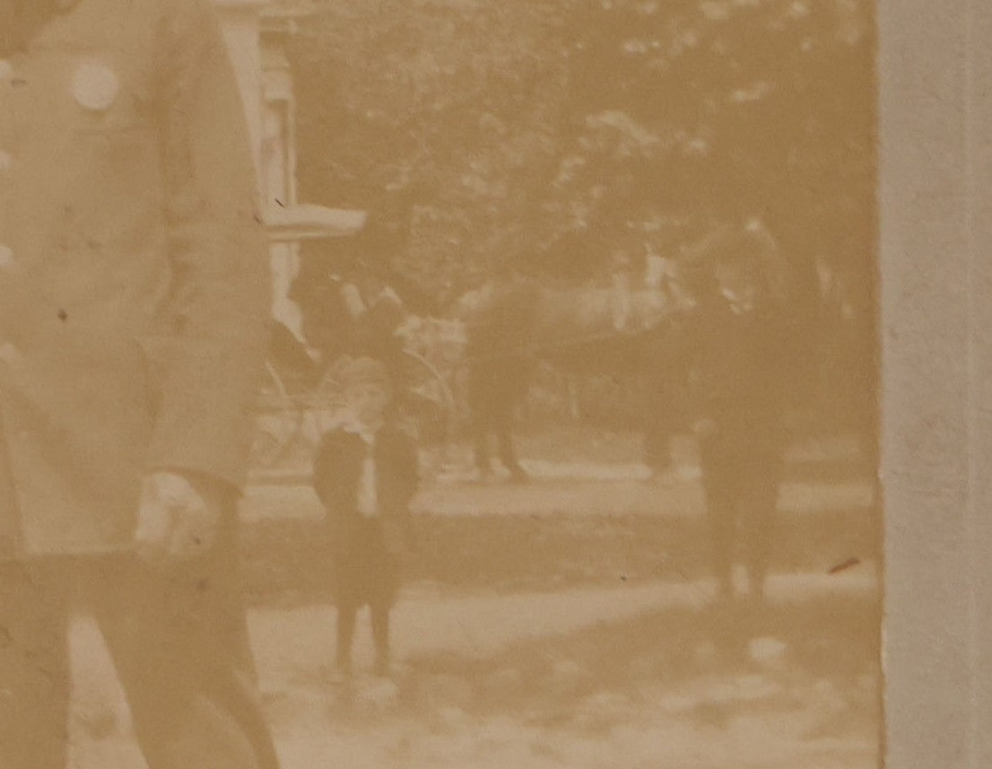 Lot 136 - Antique Board-Mounted Photograph Of Two Police Officers, One Holding Billy Club, Circa 1890