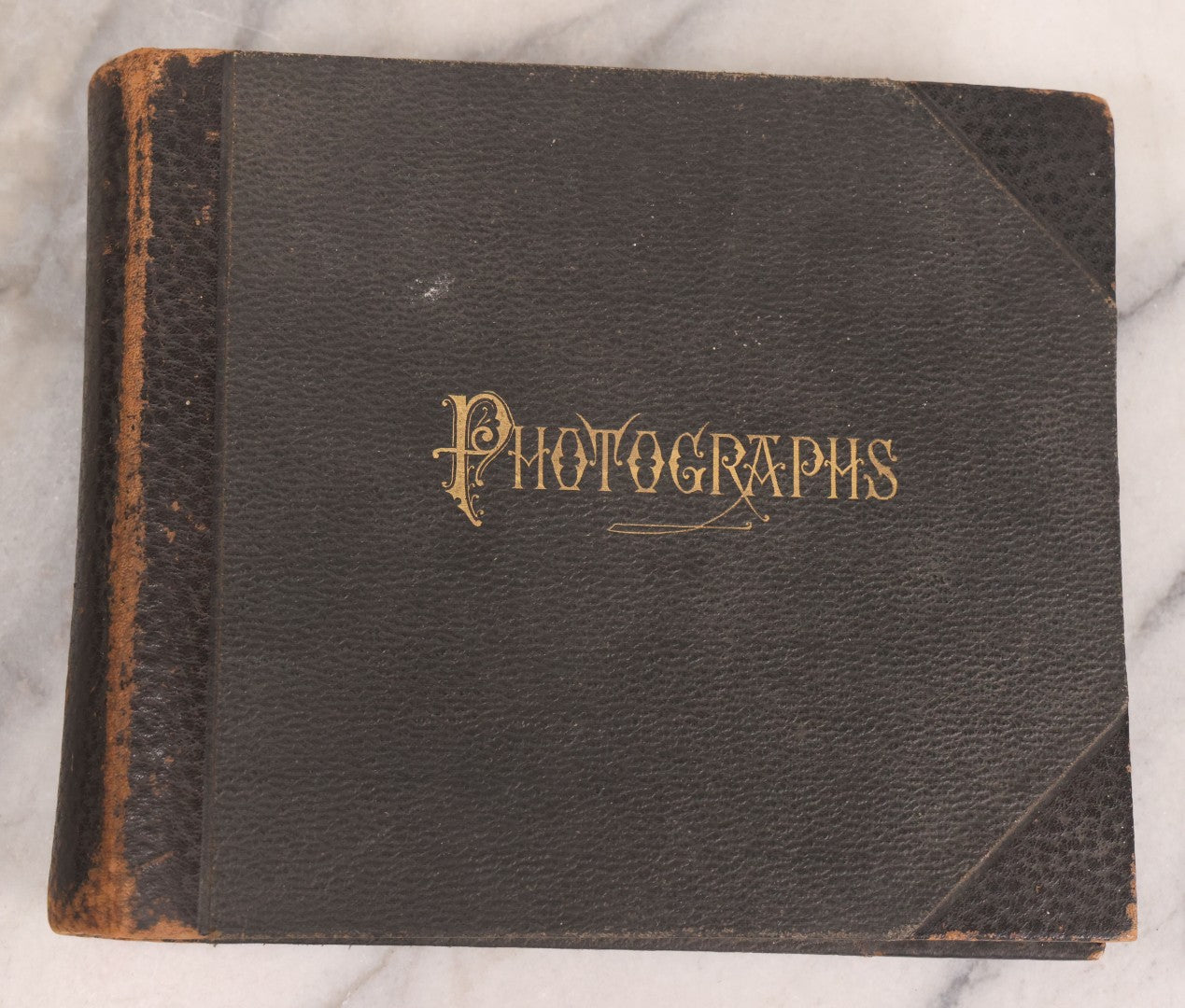 Lot 137 - Antique Photo Album With 16 Mounted Photographs Of Manchester, New Hampshire, Including Central Fire Station, Women's Aid Home, Charles Lowell Richardson Mansion, Rock Rimmon, Smyth Tower, Street Car, Post Office, Circa 1890