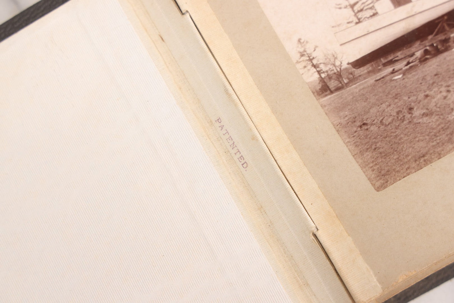 Lot 137 - Antique Photo Album With 16 Mounted Photographs Of Manchester, New Hampshire, Including Central Fire Station, Women's Aid Home, Charles Lowell Richardson Mansion, Rock Rimmon, Smyth Tower, Street Car, Post Office, Circa 1890