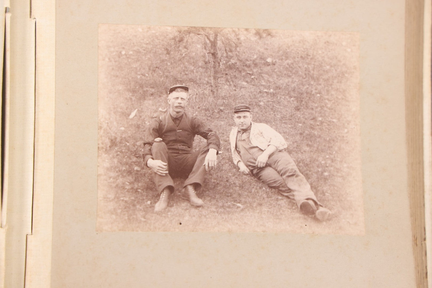 Lot 137 - Antique Photo Album With 16 Mounted Photographs Of Manchester, New Hampshire, Including Central Fire Station, Women's Aid Home, Charles Lowell Richardson Mansion, Rock Rimmon, Smyth Tower, Street Car, Post Office, Circa 1890