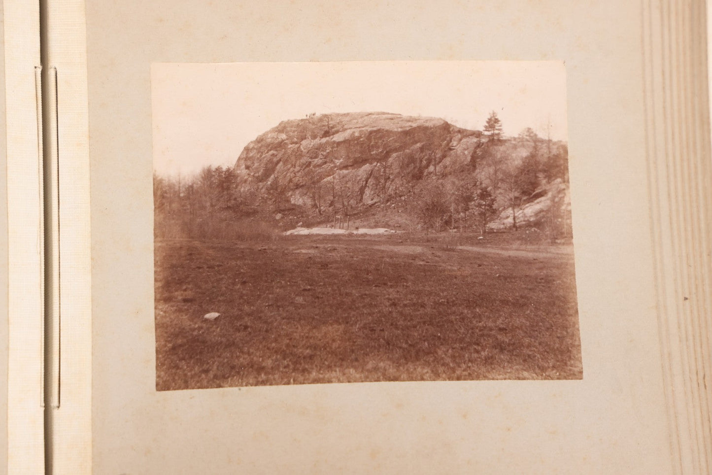 Lot 137 - Antique Photo Album With 16 Mounted Photographs Of Manchester, New Hampshire, Including Central Fire Station, Women's Aid Home, Charles Lowell Richardson Mansion, Rock Rimmon, Smyth Tower, Street Car, Post Office, Circa 1890