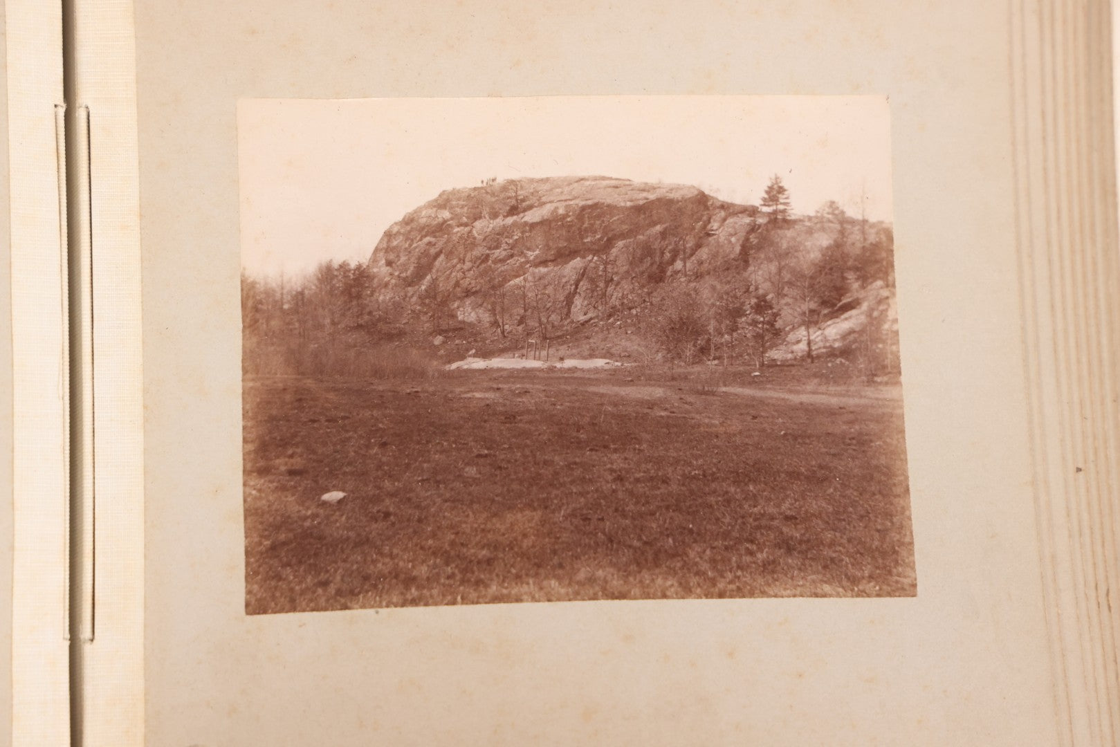 Lot 137 - Antique Photo Album With 16 Mounted Photographs Of Manchester, New Hampshire, Including Central Fire Station, Women's Aid Home, Charles Lowell Richardson Mansion, Rock Rimmon, Smyth Tower, Street Car, Post Office, Circa 1890