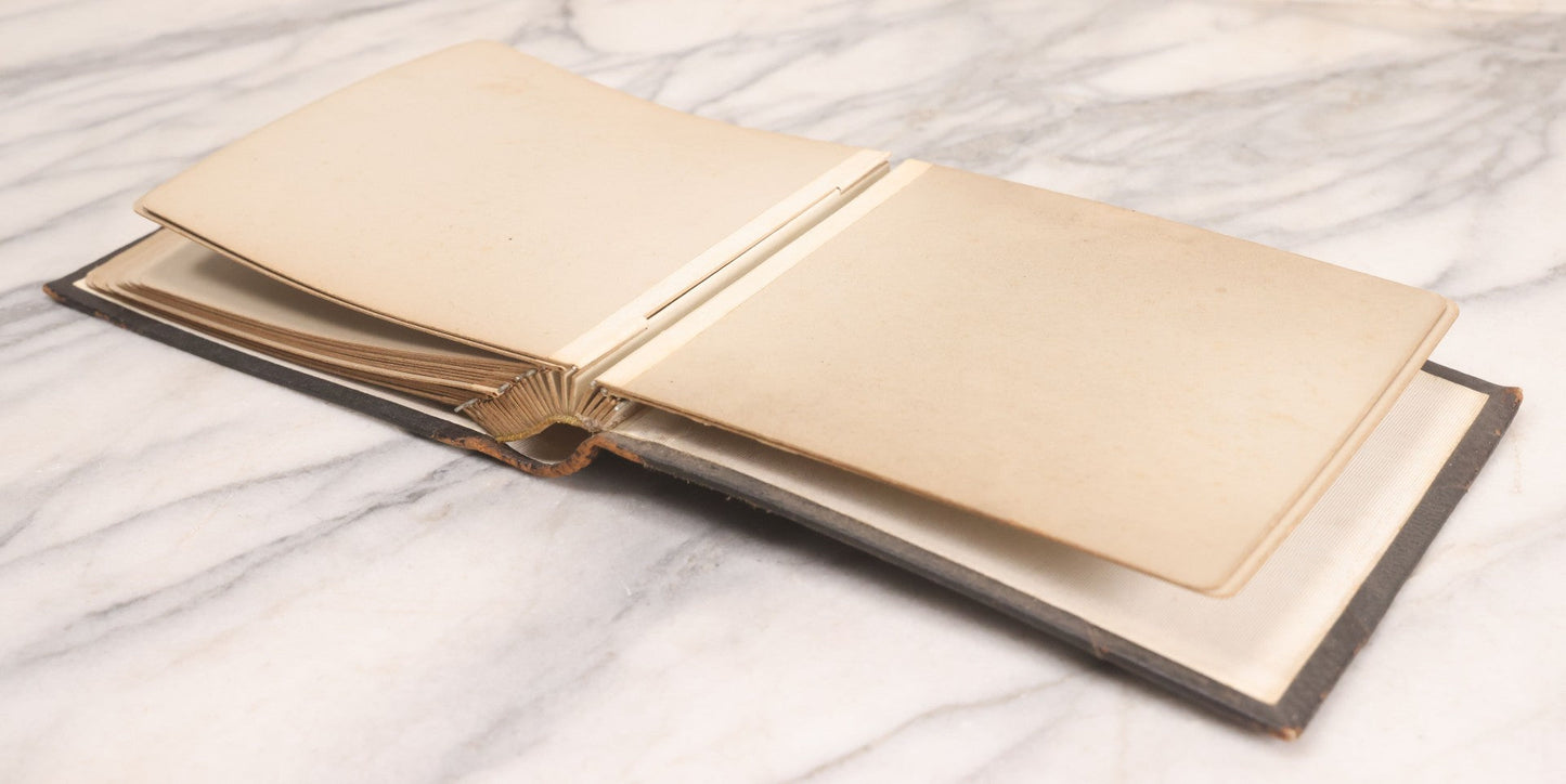 Lot 137 - Antique Photo Album With 16 Mounted Photographs Of Manchester, New Hampshire, Including Central Fire Station, Women's Aid Home, Charles Lowell Richardson Mansion, Rock Rimmon, Smyth Tower, Street Car, Post Office, Circa 1890