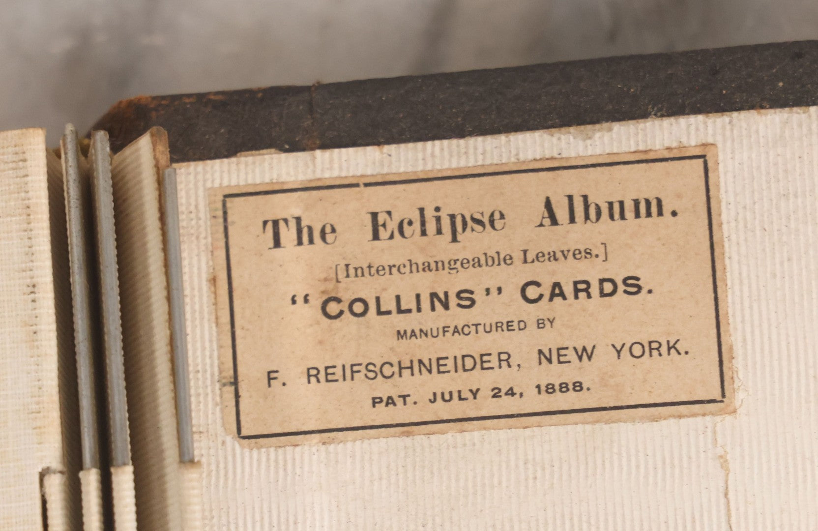 Lot 137 - Antique Photo Album With 16 Mounted Photographs Of Manchester, New Hampshire, Including Central Fire Station, Women's Aid Home, Charles Lowell Richardson Mansion, Rock Rimmon, Smyth Tower, Street Car, Post Office, Circa 1890