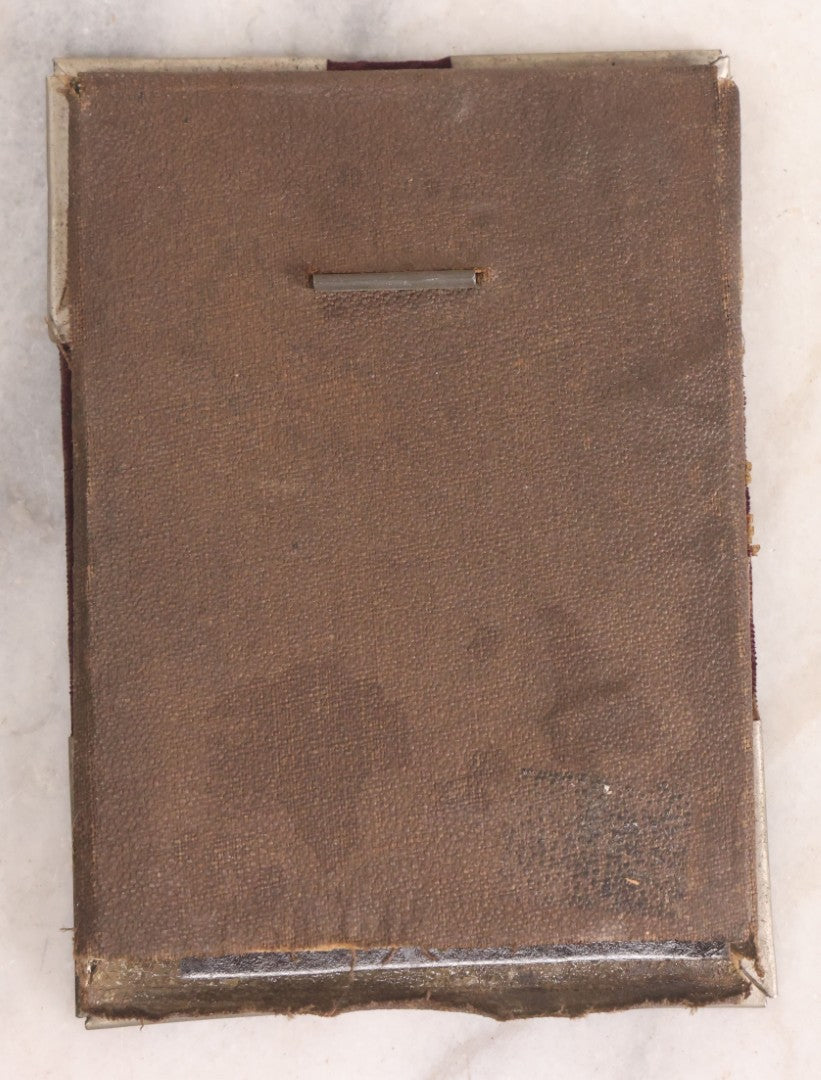 Lot 140 - Antique Tintype Photograph Of Young Man In Velvet And Metal Frame, 3-1/4" x 4-1/2"