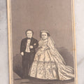 Lot 143 - Antique Illustrated Album Filler Card Depicting Little People Sideshow Performers, Mr. And Mrs. General Tom Thumb On Their Wedding Day, Published By G.S. Haskins & Co., Stationers, New York