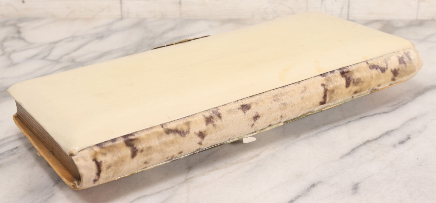 Lot 145 - Antique Celluloid Photograph Album With Winter Mill Scene And Art Nouveau Cameo, Mostly Empty, Circa 1890s-1900s