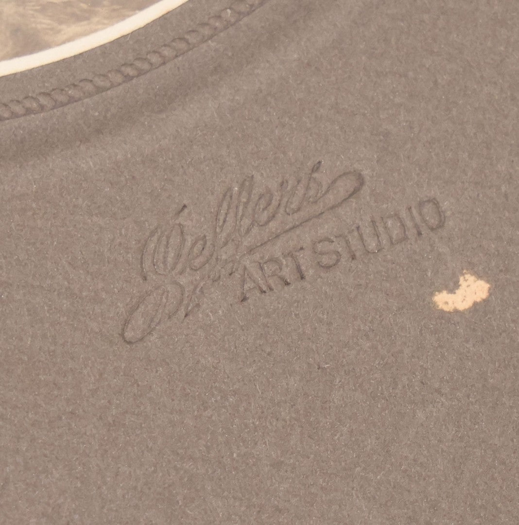 Lot 146 - Pair Of Vintage Board Mounted Photographs Of Child With Teddy Bear, Identified As Helen, November 1908, Belfer's Art Studio