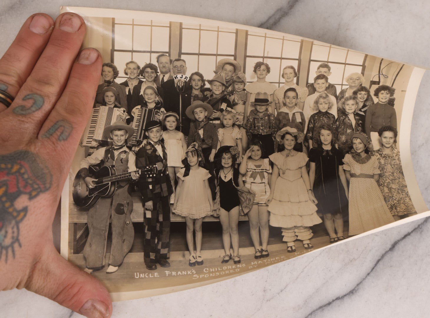 Lot 147 - Grouping Of Five Vintage Photographs Of Country Western Musical Groups With Two Documents, Circa 1930s-1950s