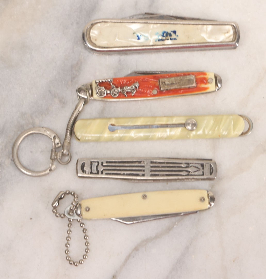 Lot 154 - Grouping Of 18 Vintage Pocket Knives Including American Bulb Co. Advertising Knife